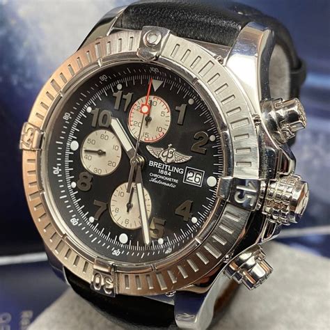 breitling super avenger model a13370 automatic chronograph watch|Breitling a13370 diamonds.